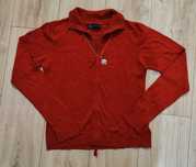 Sweter zara pomarańczowy zapinany rayon