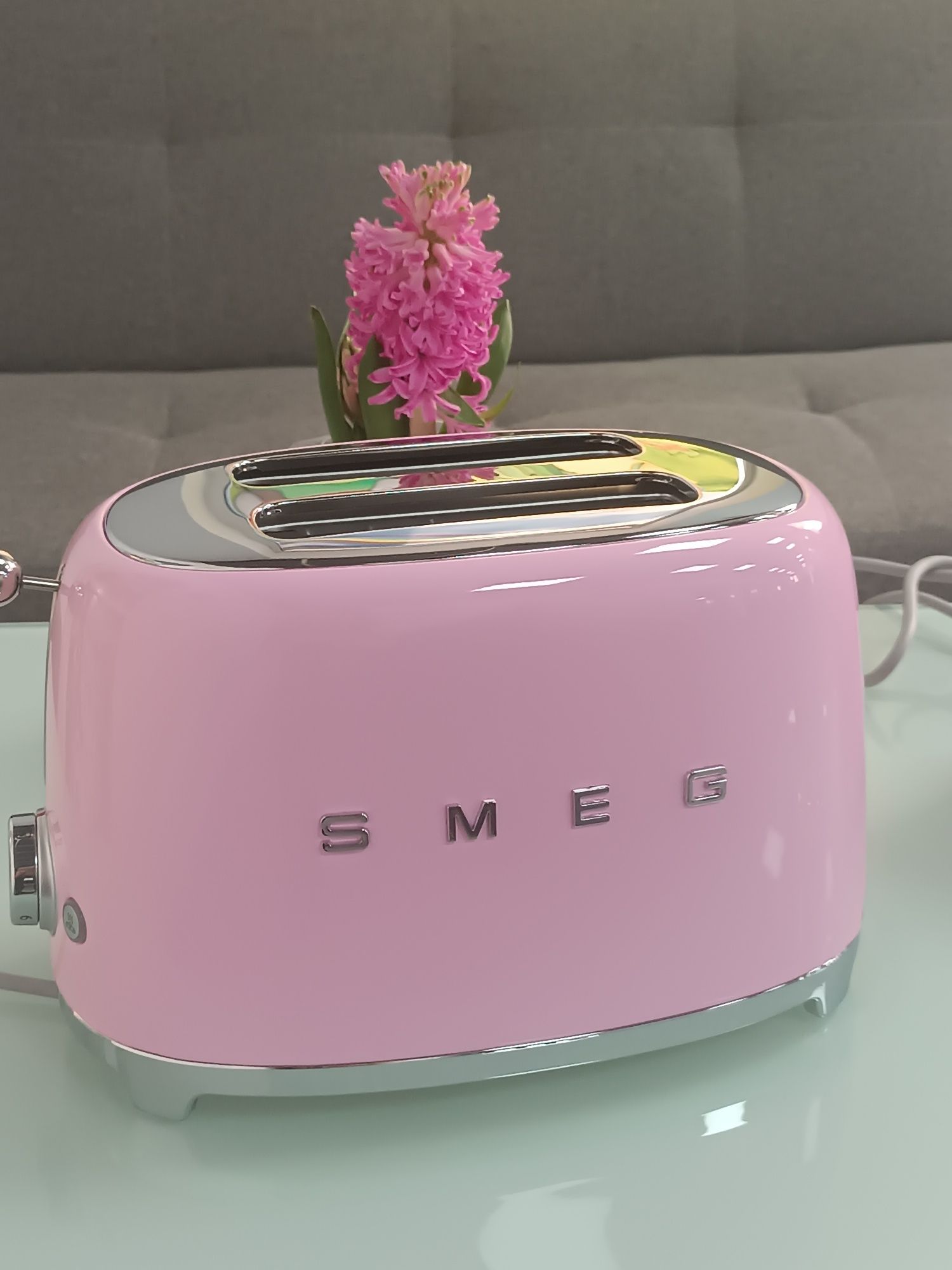 Чайник і тостер Smeg Комплект в рожевому кольорі Оригінал