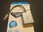 Adapter USB-C na HDMI x2 z ładowaniem PD ISY IAD-1020