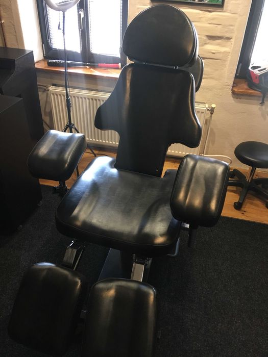 Fotel Physa dallas black tatuaż Kosmetyczny, masaż