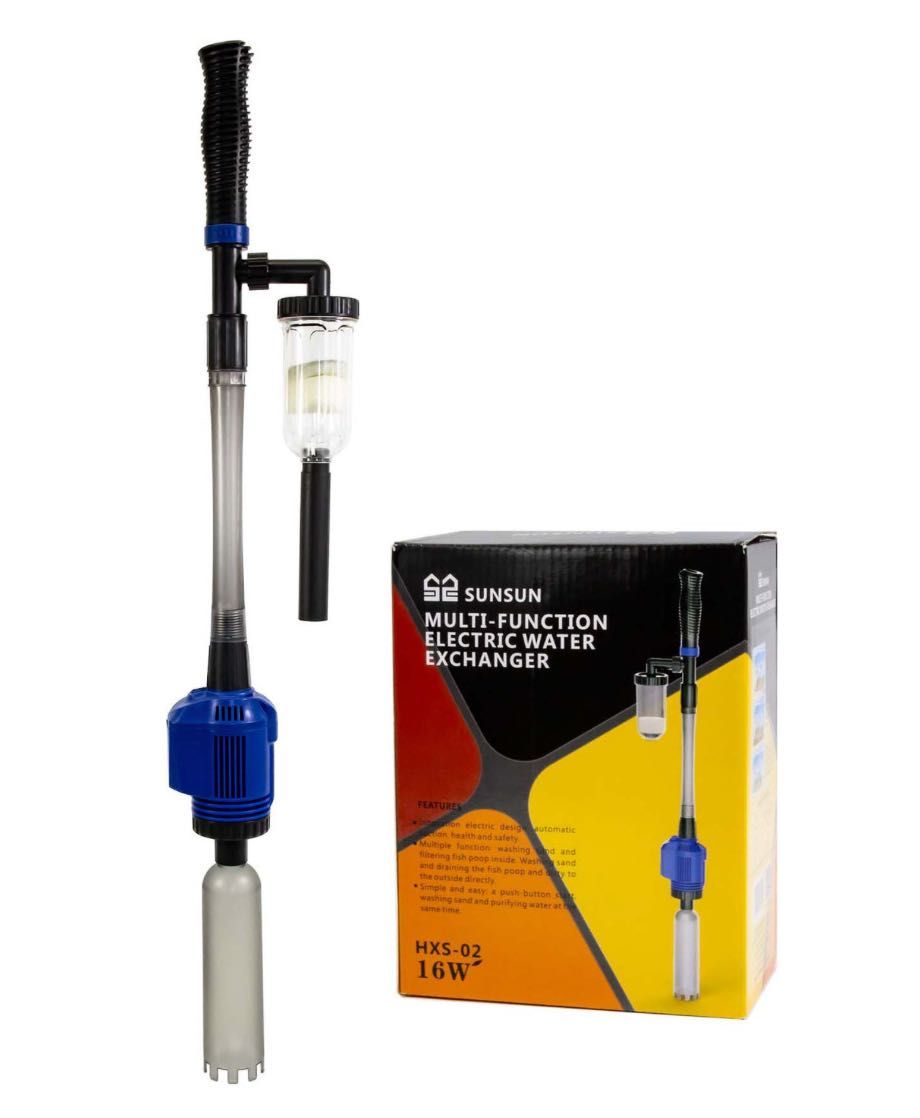 Odmulacz elektryczny do dna akwarium, HXS-02 16W z pompą 800l/h