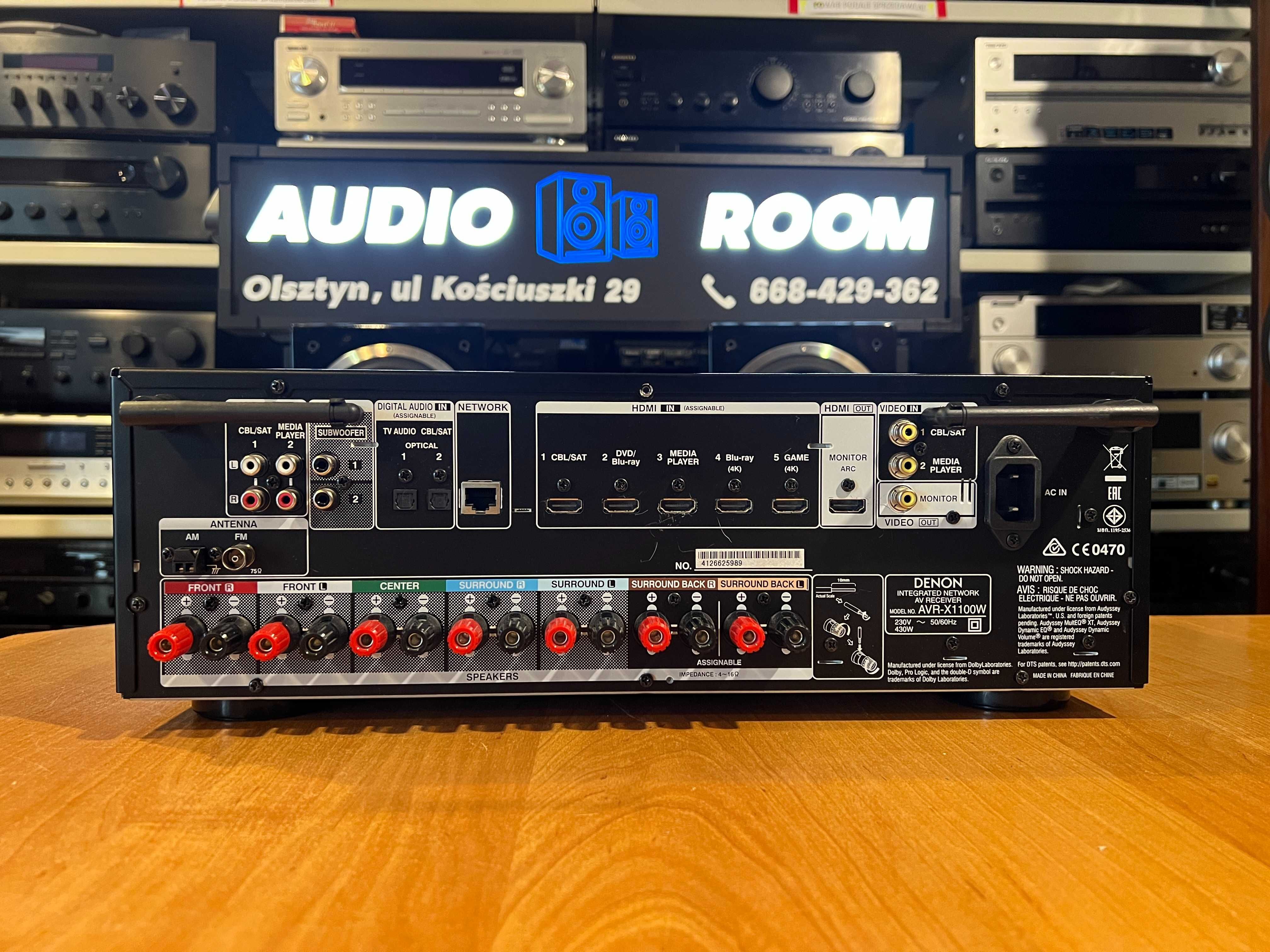 Amplituner Denon AVR-X1100W Bluetooth, Wi-Fi, Audio Room