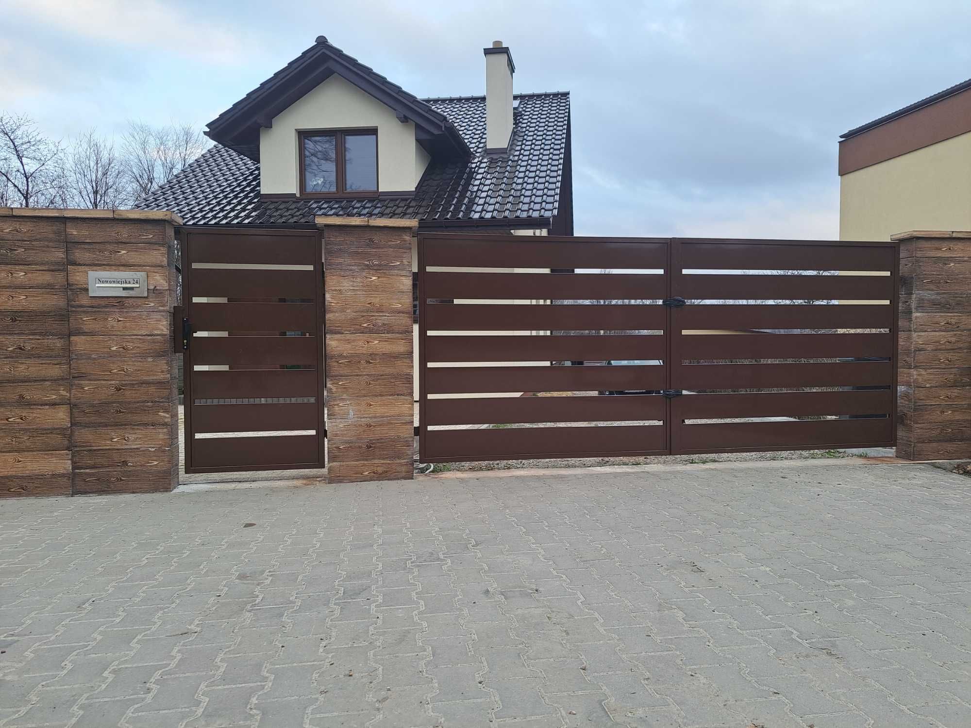 Ogrodzenia metalowe, płoty, bramy, furtki, palisadowe, grzebieniowe