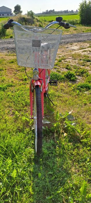 Rower miejski damski, różowy