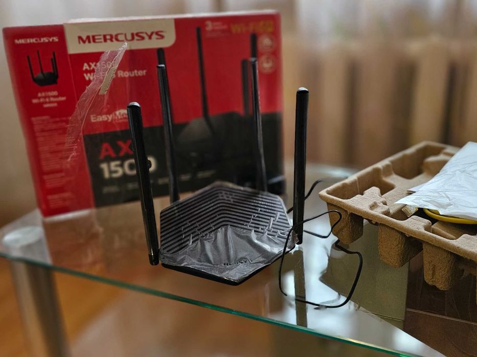 Wi-Fi 6 роутер Mercusys MR60X AX1500, повний комплект, майже новий