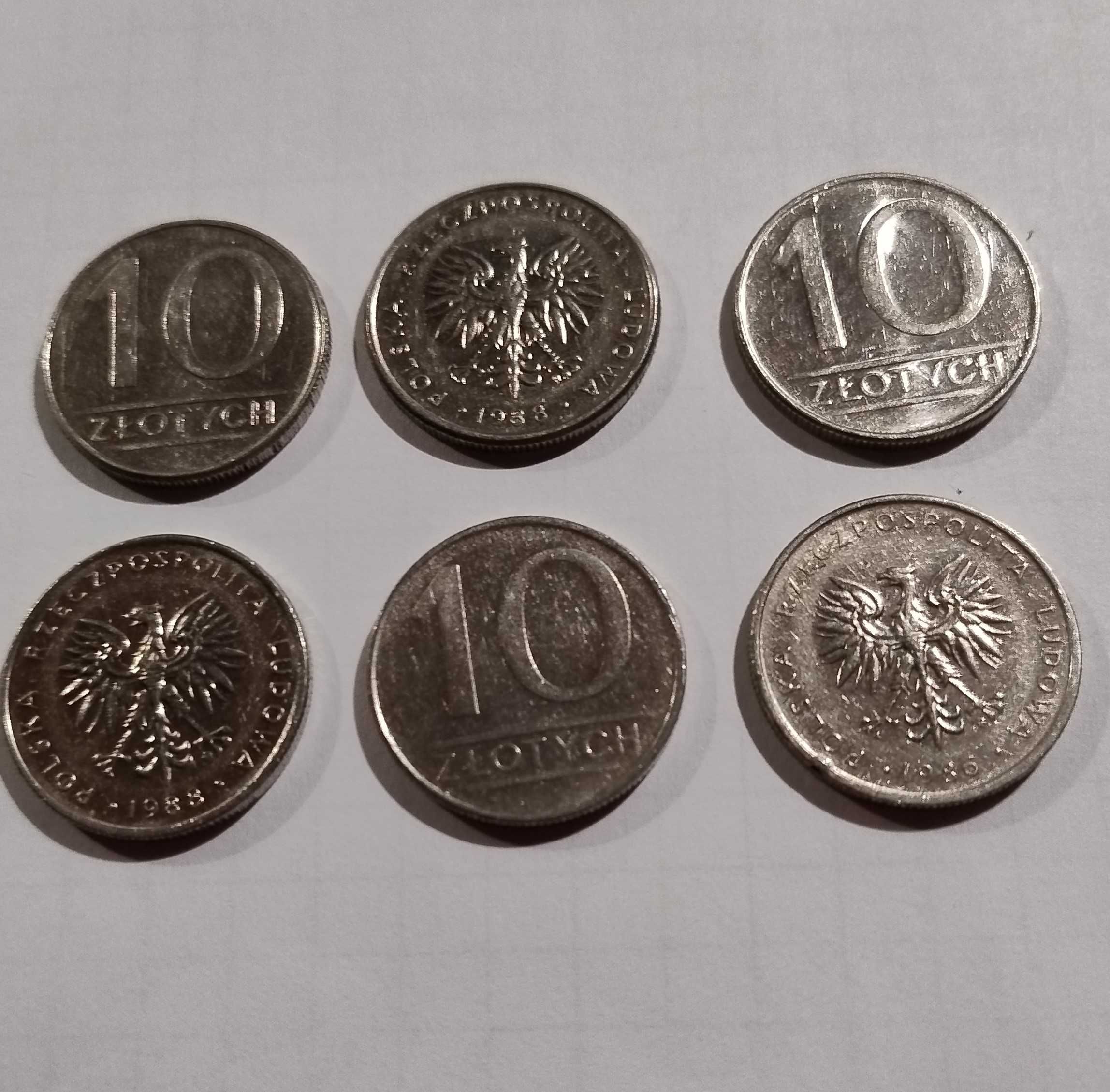 6 monet 10 złotych