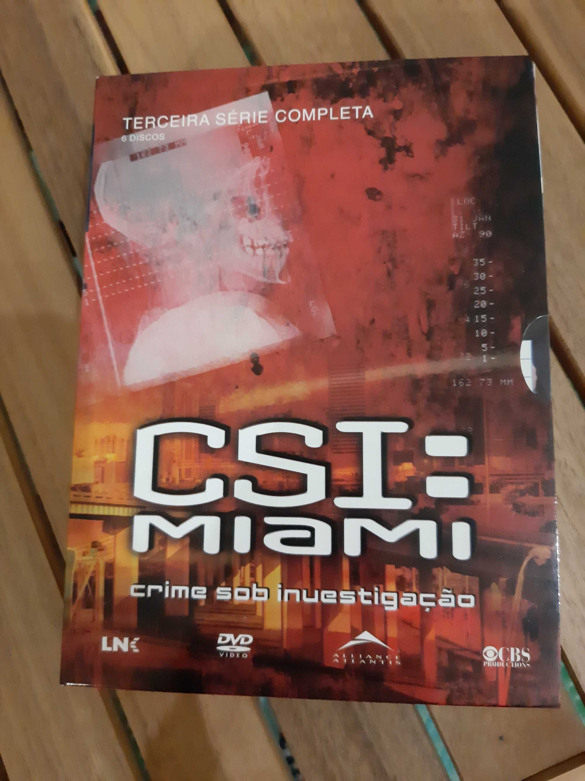 DVD Séries 1, 2, 3 "CSI Miami" - preço por série