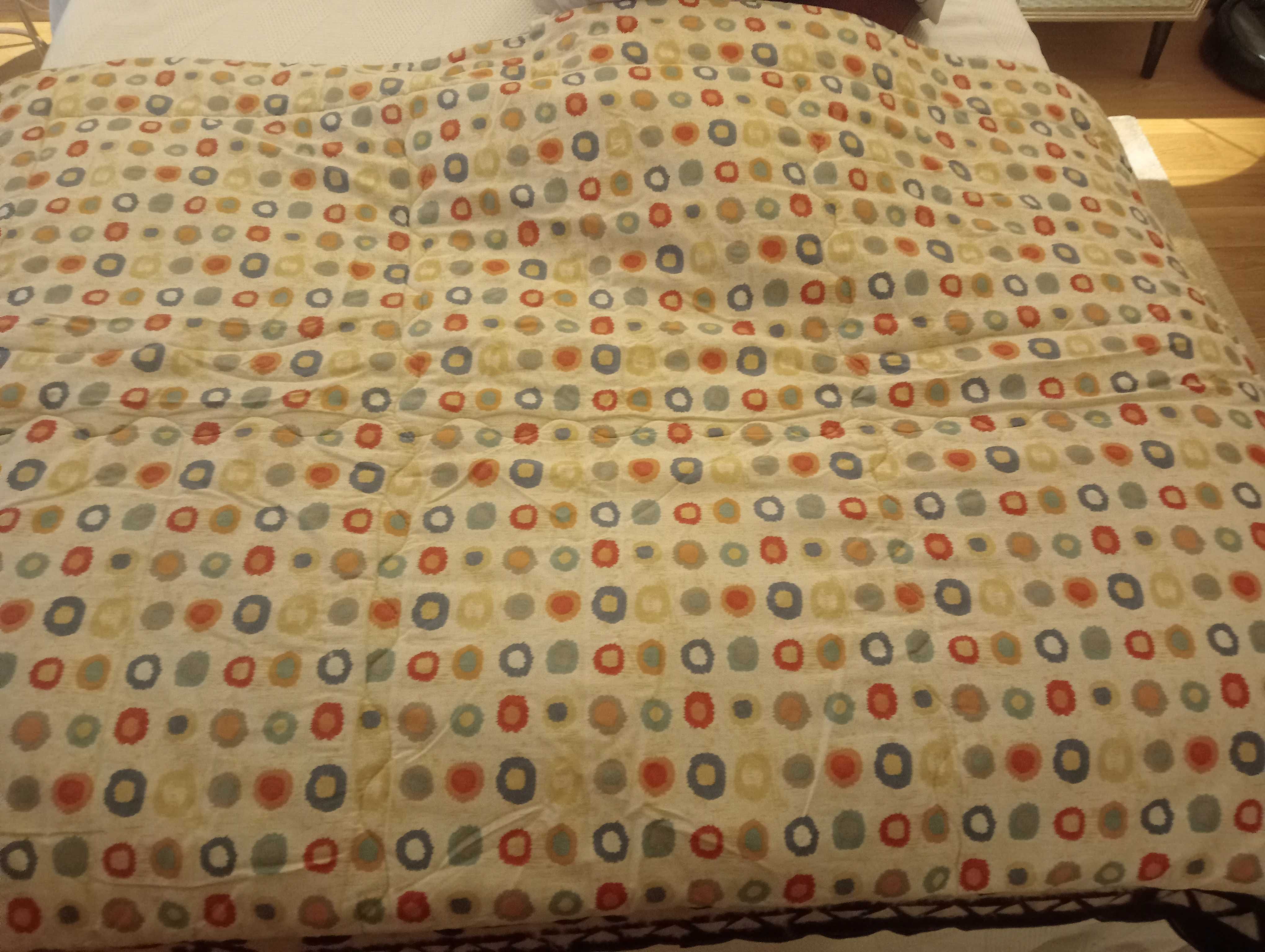 Edredom cama solteiro reversível 220x160 cm