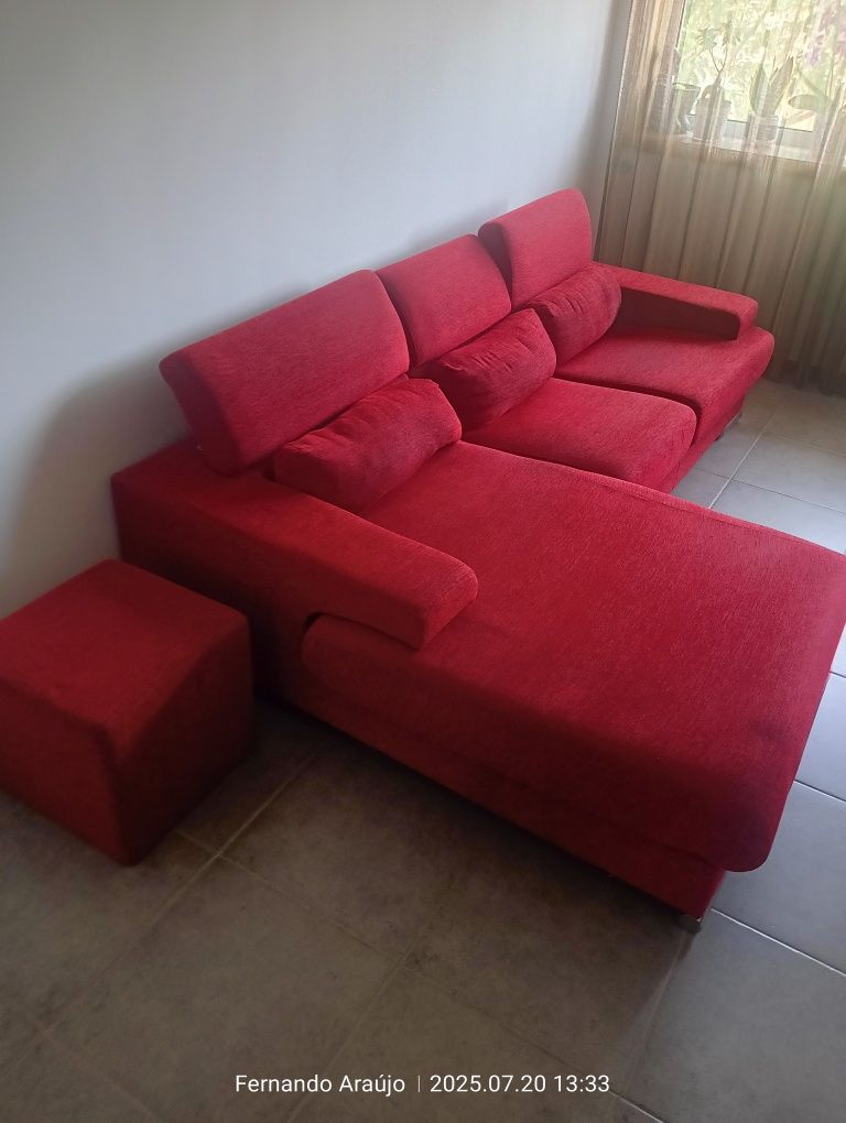 Oportunidade! Sofá com Chaise Longue – 2,48m – 199€