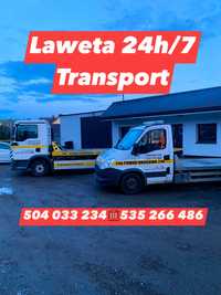 Laweta Transport Pomoc Drogowa 24/7 Licencja międzynarodowa