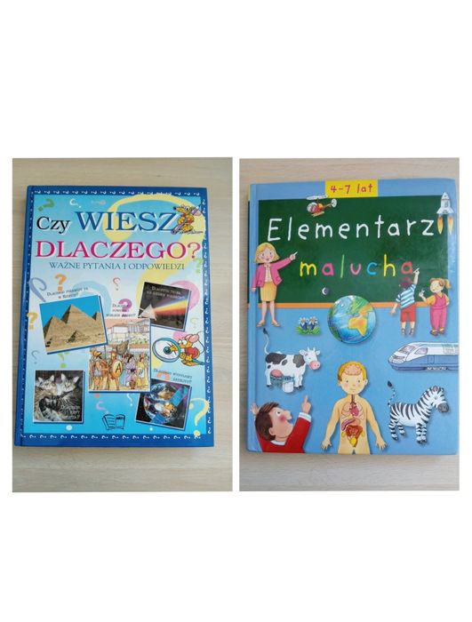 Zestaw dwóch encyklopedii dla dzieci