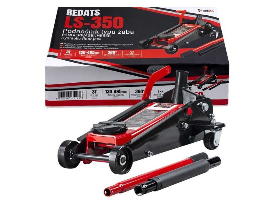 Підкатний домкрат 3 т зі швидким підйомом гідравлічний REDATS LS350