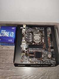 Procesor CPU Intel i3 10 100f Płyta Główna MSI B460M PRO