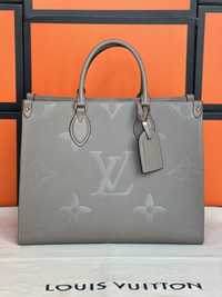 Torebka Onthego MM Louis Vuitton Beige Leather