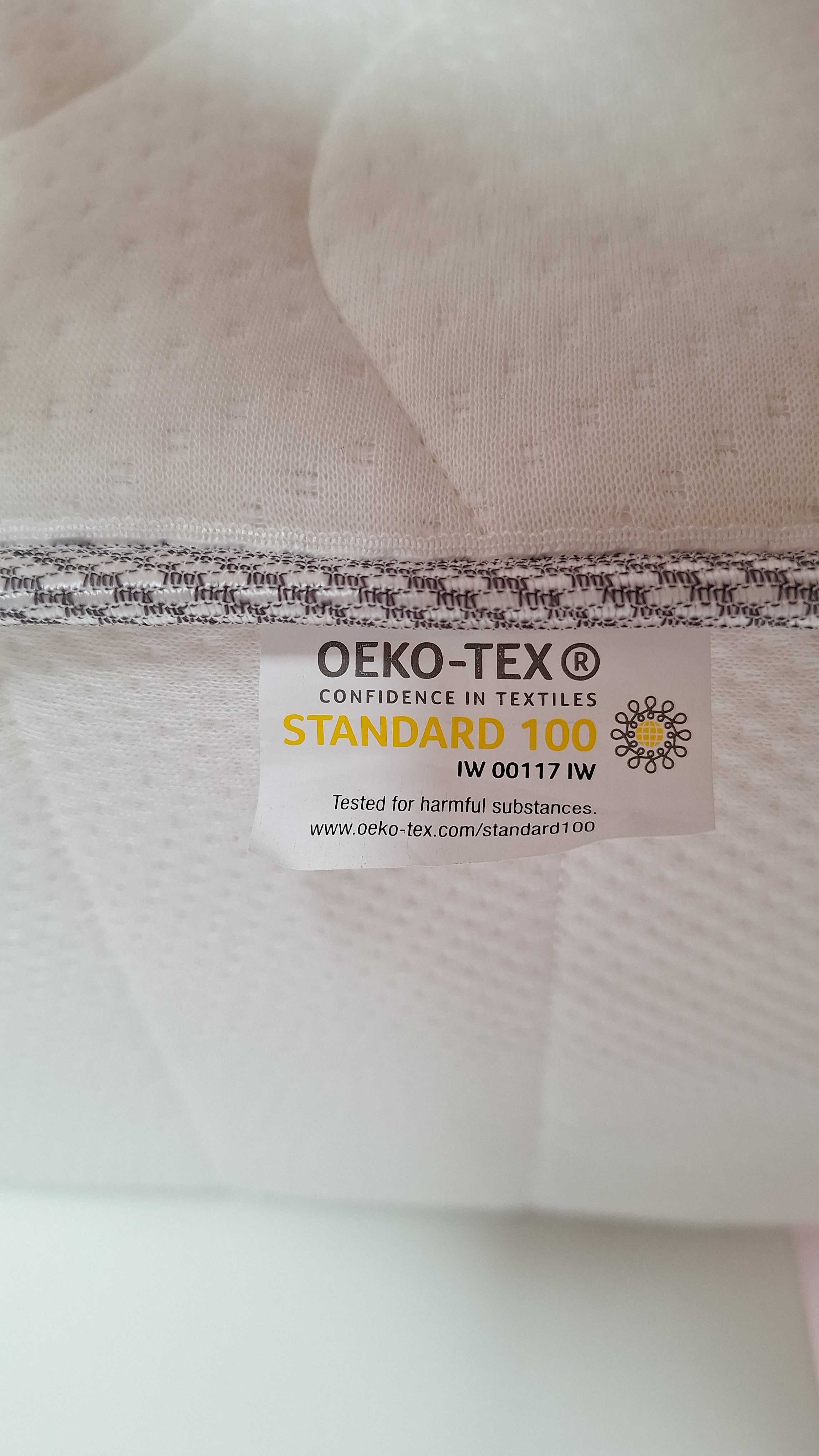 Łóżko metalowe białe modne IKEA Lervik 140x200 z MATERACEM