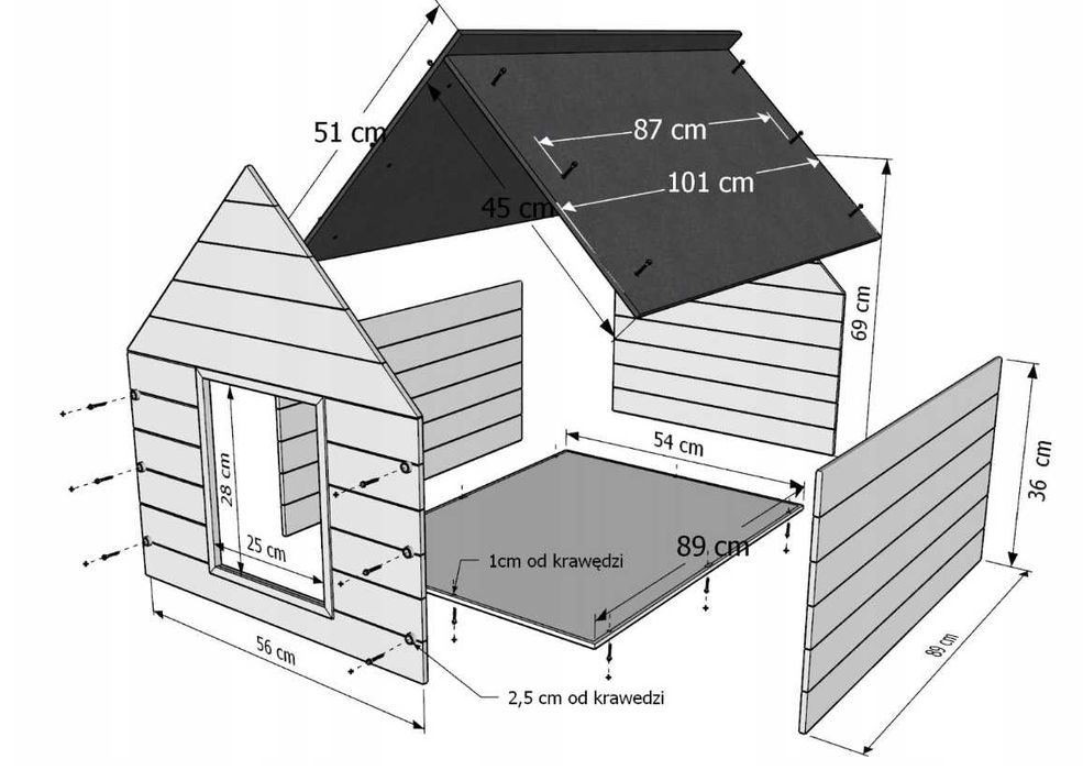 Nowa Buda dla Psa XL Ocieplana na Zimę Rozm. 101x69x69