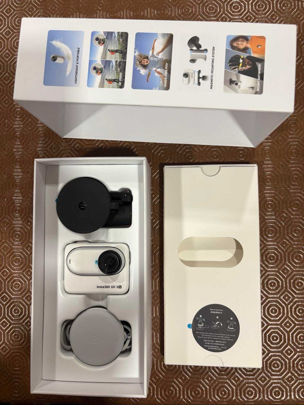Insta360 Go 3S 128 GB NOVA - Nunca usada, com proteções originais