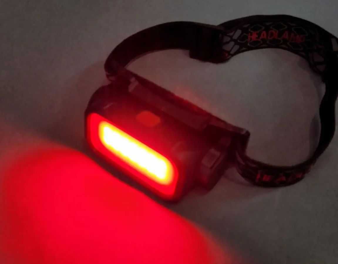 Налобный фонарь с красным светом Bailong Bl-008, headlamp (4 режима)