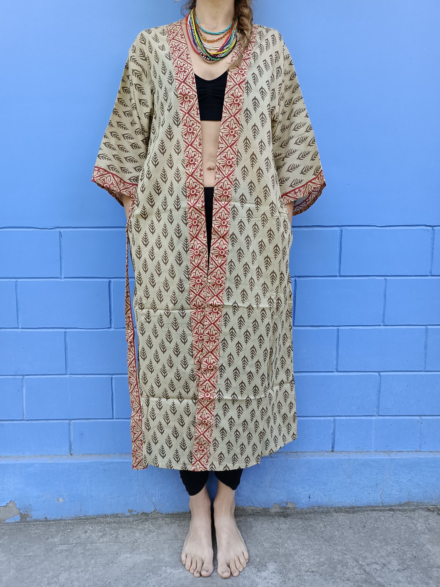 Kimono bawełniane cienkie