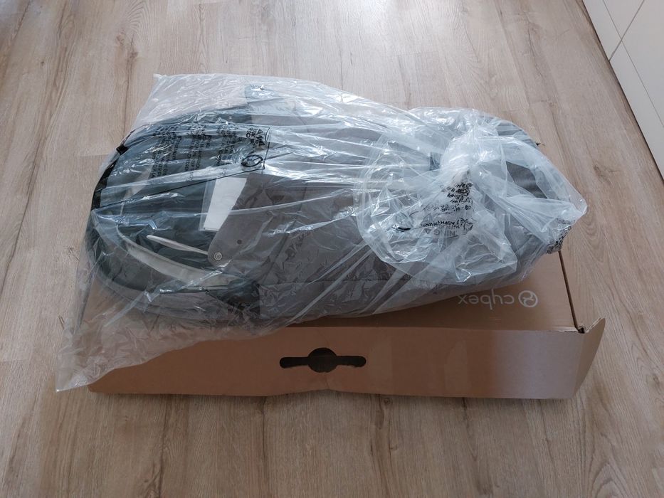 Gondola Cybes COT S Soho Grey+ folia przeciwdeszczowa