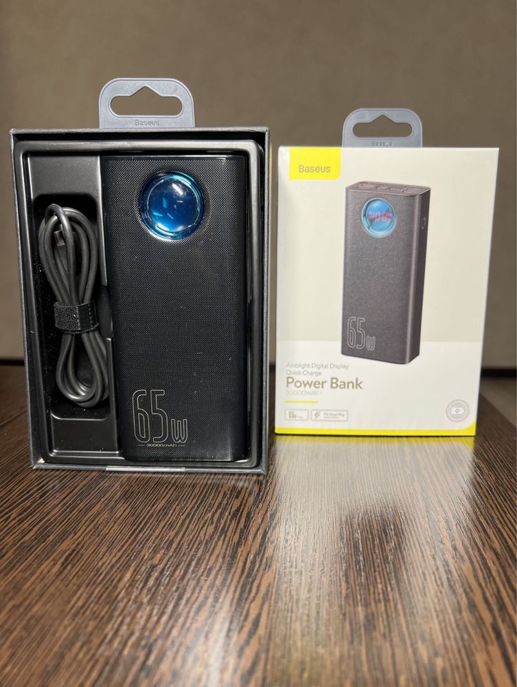 Повербанка Baseus Amblight Digital Quick Charge 30000mAh 65W