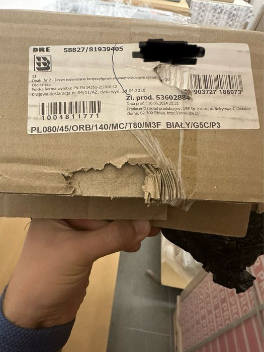 Ościeżnica regul. Bezprzylgowa DRE biały lakier 14do16 80” prawa 3 zaw