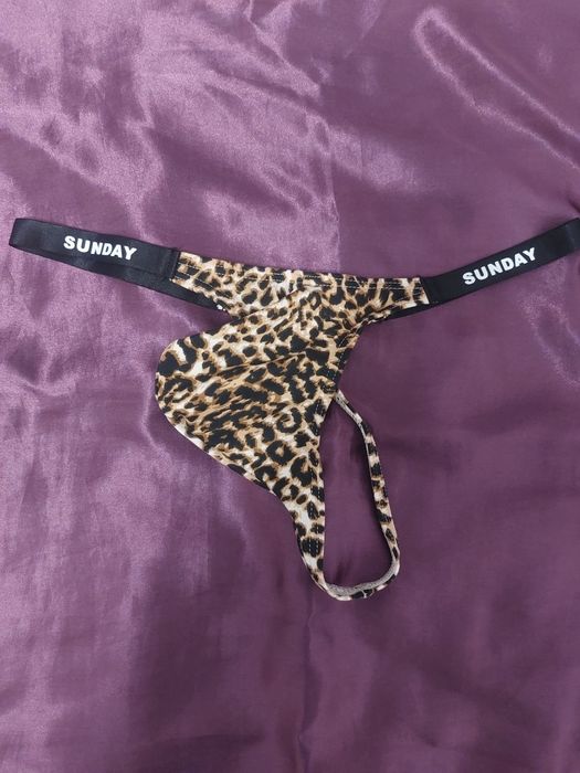 Stringi męskie panterka