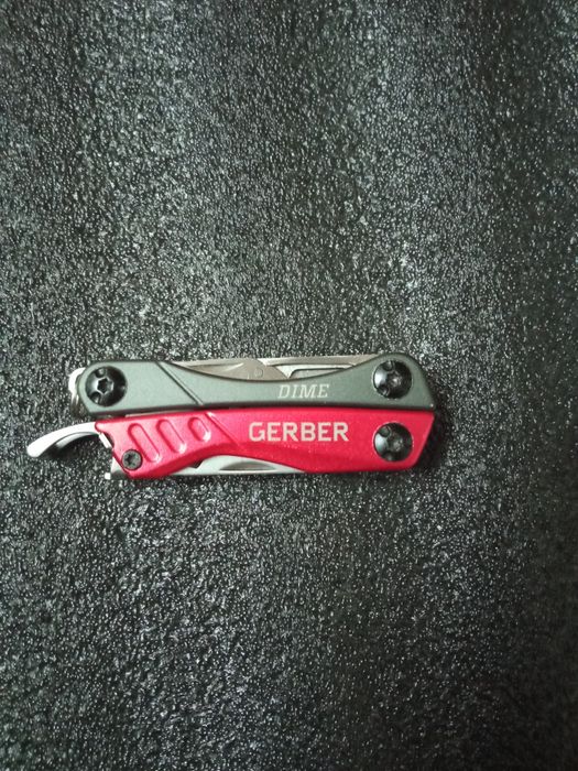 Мультитул Gerber Dime Micro Tool Red (31-001040) 3Cr13, 107/69 мм, 12