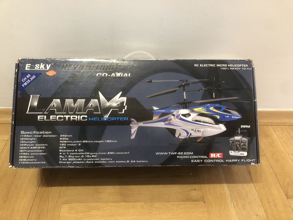 Helikopter na sterowanie ESky Lama v4