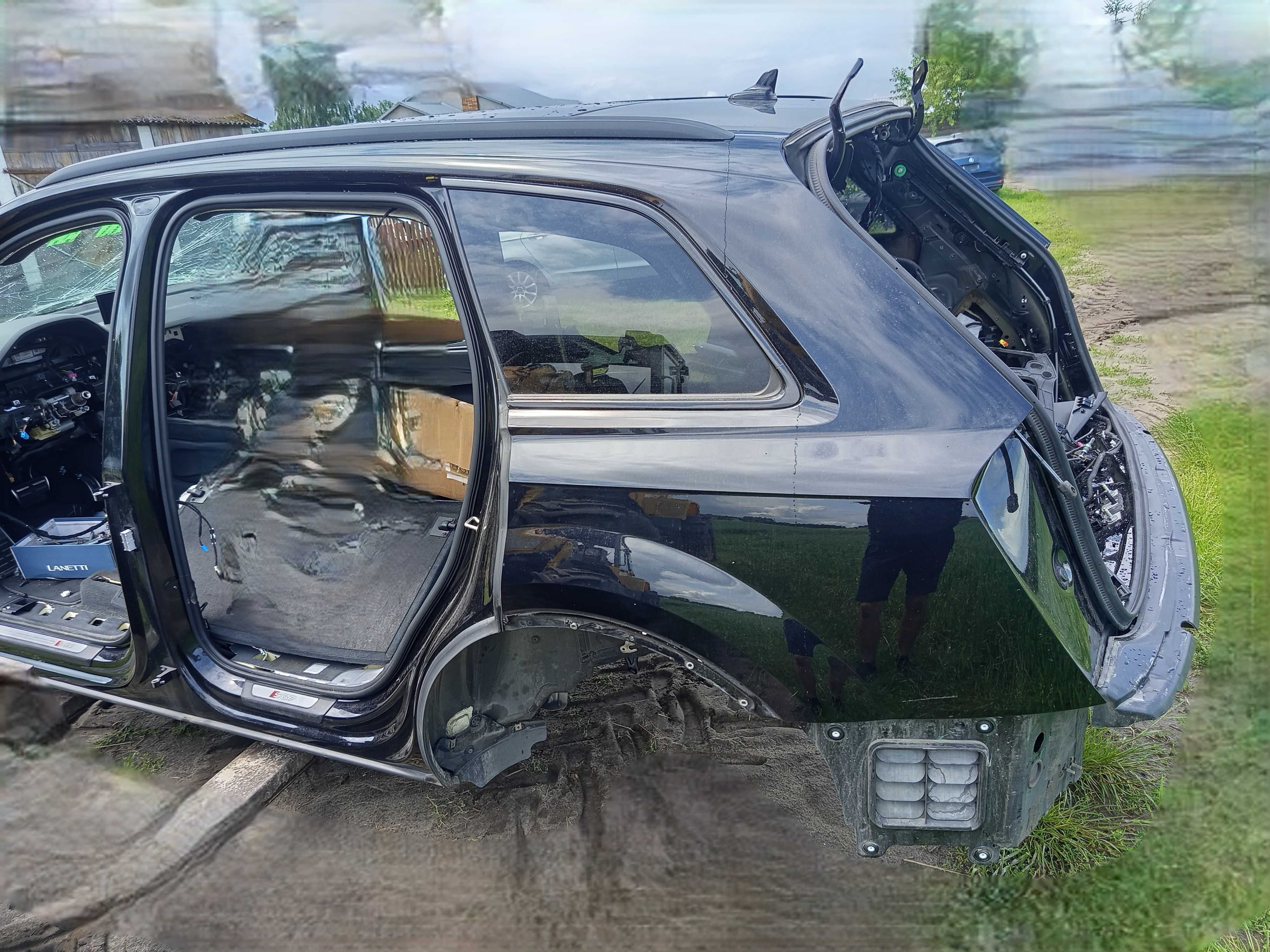 Ćwiartka Lewa Tył tylna Błotnik Próg Słupek AUDI SQ7 Q7 II 4M 4M0