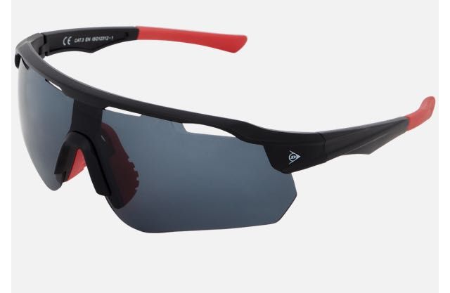 Nowe okulary przeciwsłoneczne, sportowe Dunlop z etui