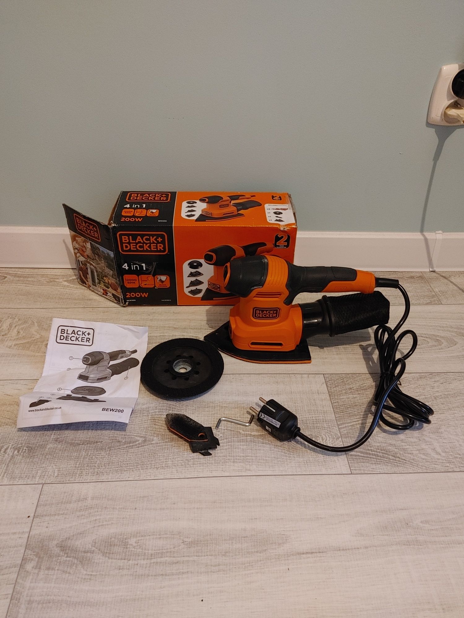 BLACK&DECKER BEW200 Szlifierka Wielofunkcyjna bdb stan SPRAWDŹ