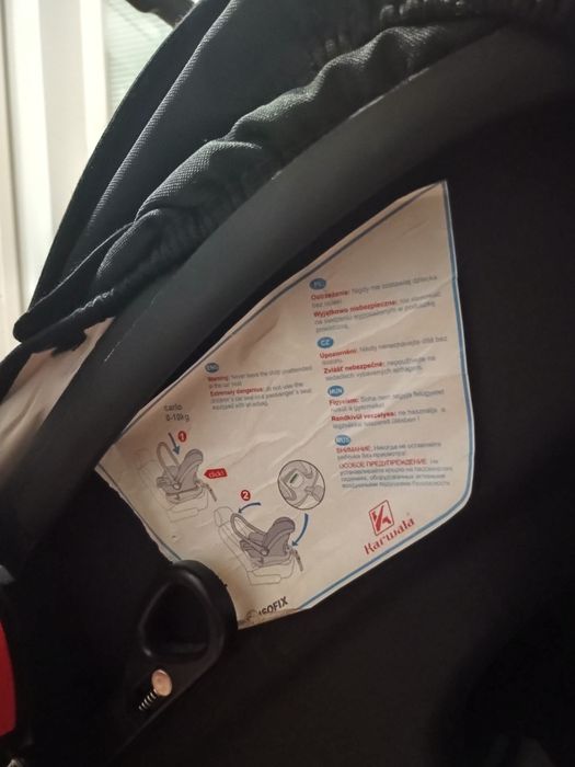 Nosidełko fotelik z bazą isofix 0-10 kg