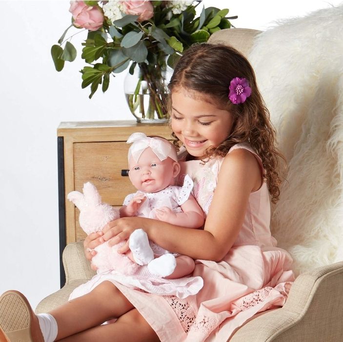 Bebê Reborn 38cm La Newborn inclui tudo da imagem