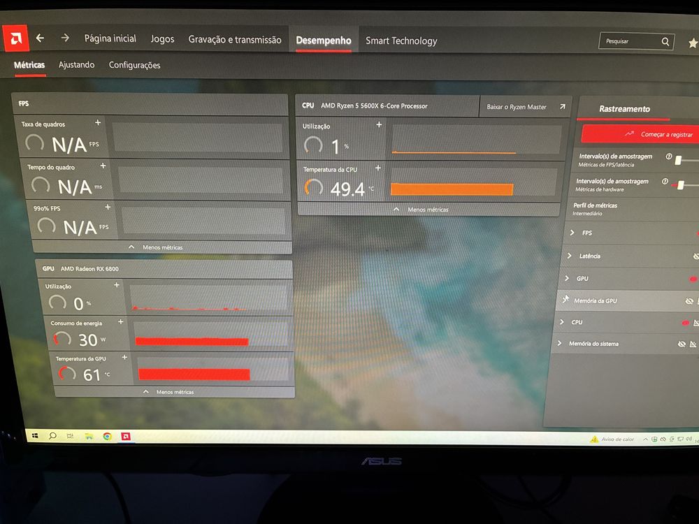 Setup Gaming RX 6800 Ryzen 5 5600X 16Gb Ram Como Novo