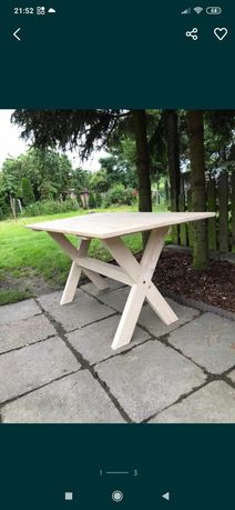 Stół ogrodowy drewniany!