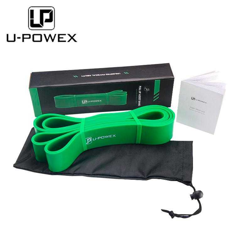 Резинка для подтягивания U-Powex 44 мм, 24-76 кг, Зеленая, Есть ОПТ