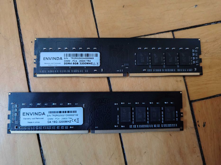 Оперативна пам'ять Evinda  8 Гб / 16 Гб DDR4, 3200 МГц, нова