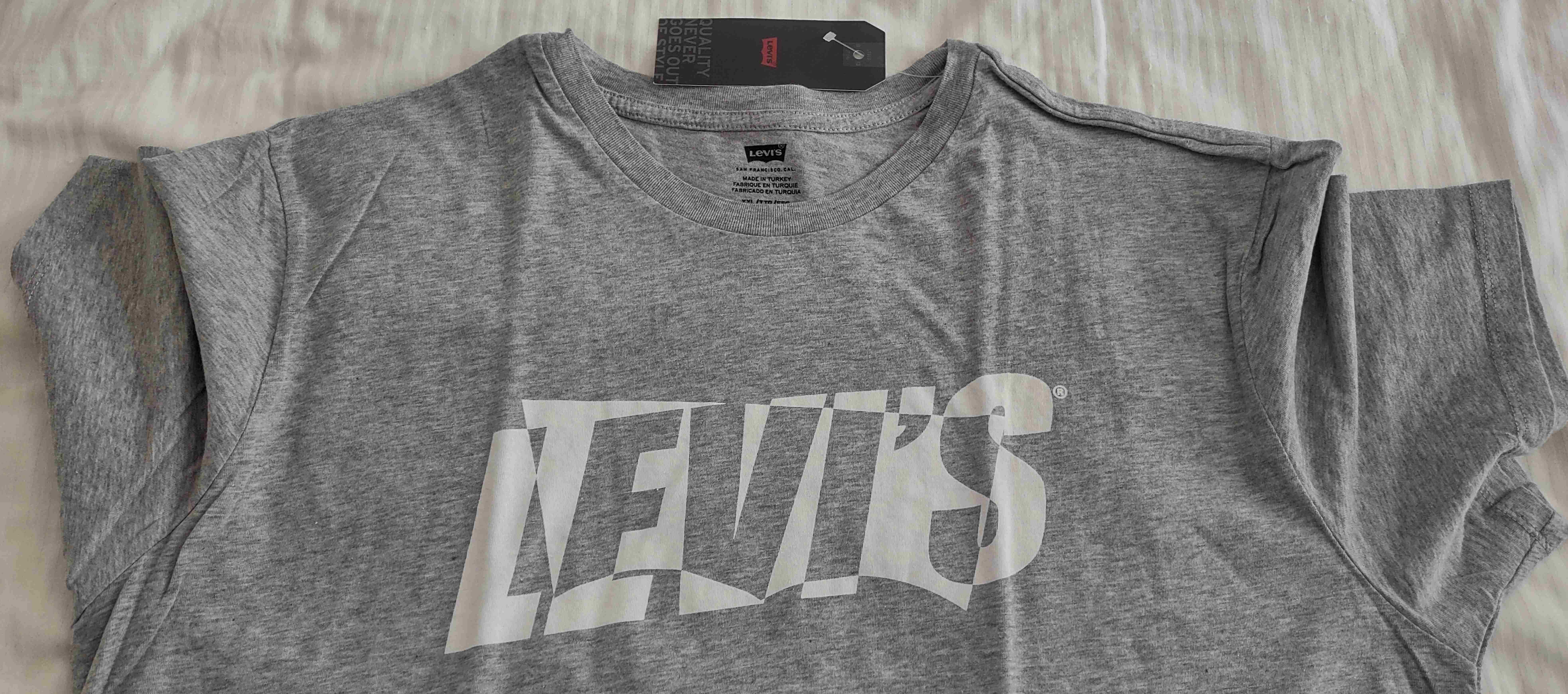 koszulka T-shirt LEVIS LEVI'S - szary - XXL - 2XL - nowy z metką