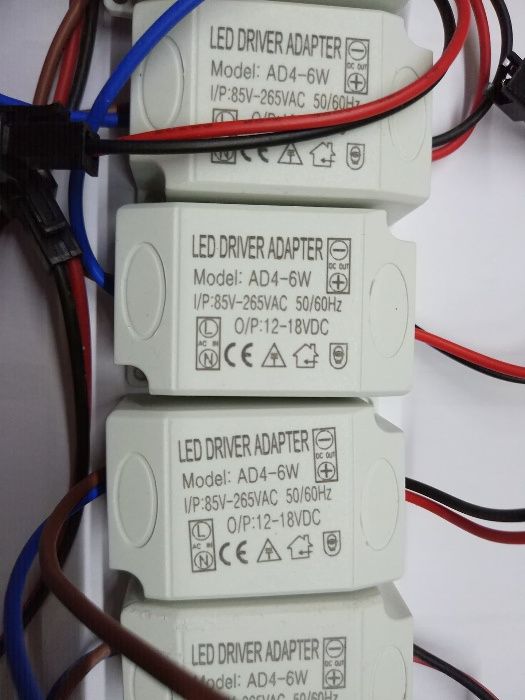 5 Drivers 6W p/ aplicações LED