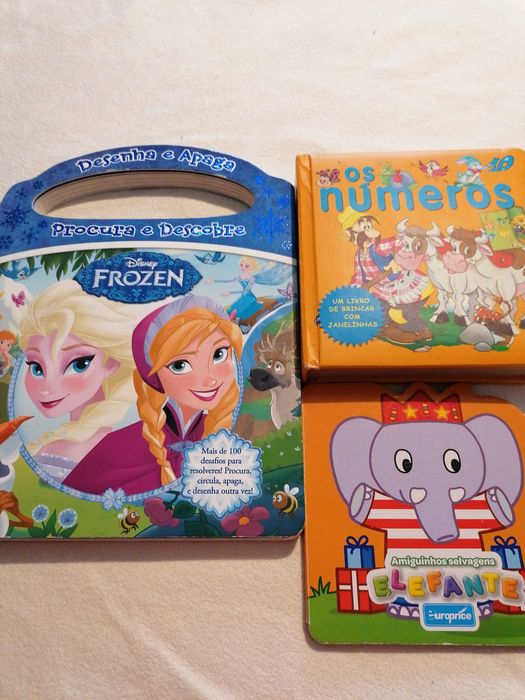 Lote de 3 livros - Folhas duras