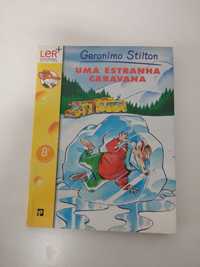 Livro do Gerônimo Stilton " Uma estranha caravana"