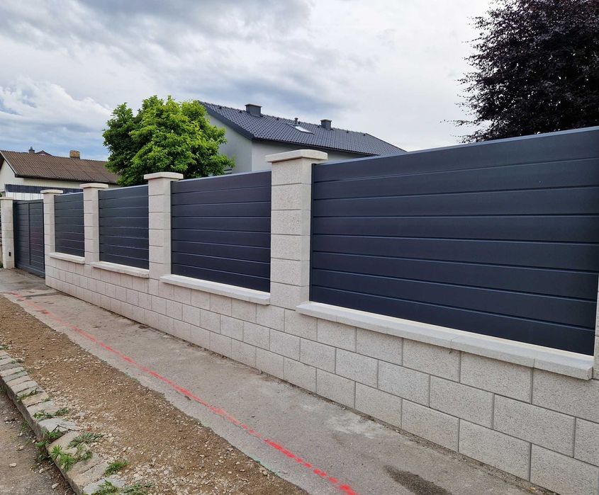 Nowoczesne przęsło ogrodzeniowe model: Legenda