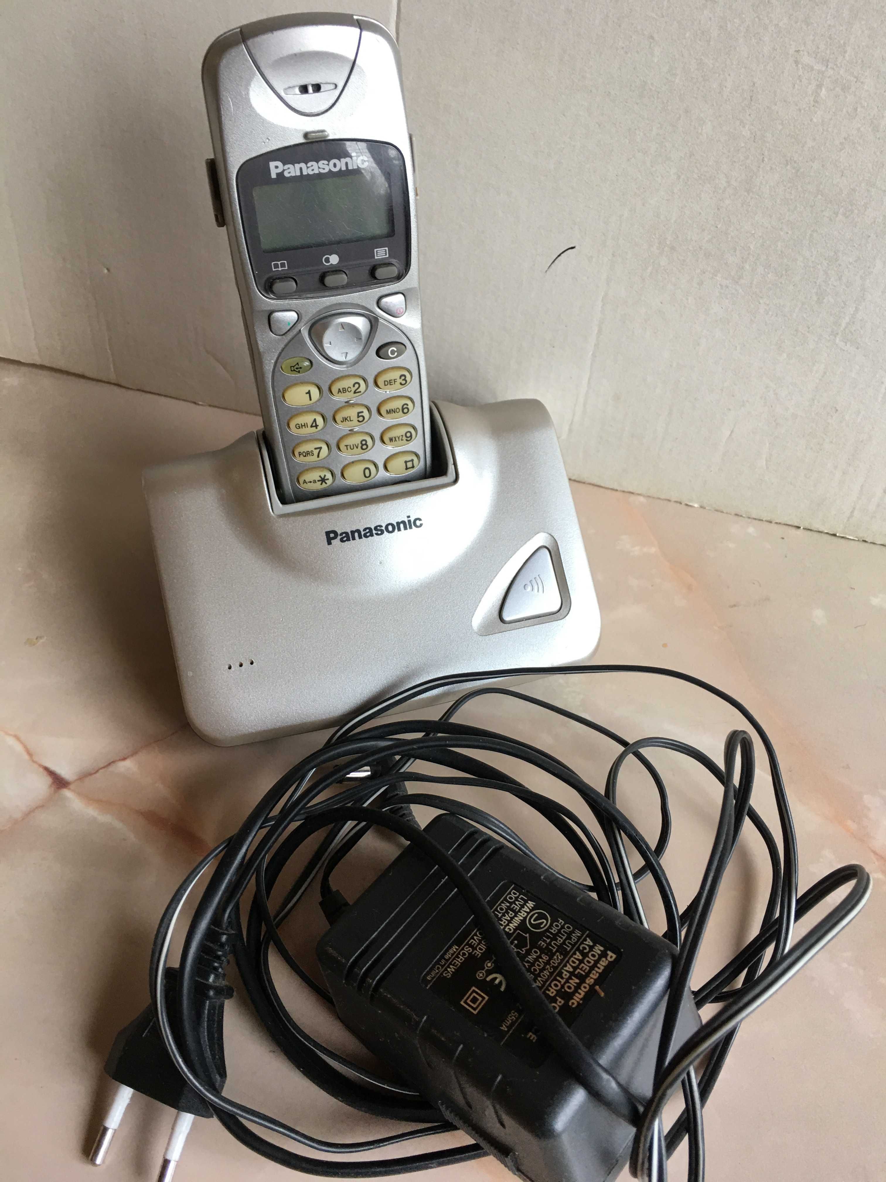 Домашний радиотелефон Panasonic и телефон стационарный