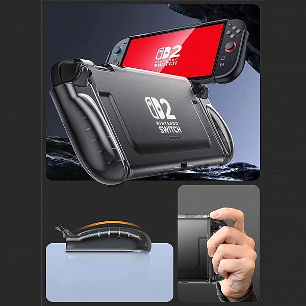 Supcase Crystal Case Nintendo Switch 2 Frost Black