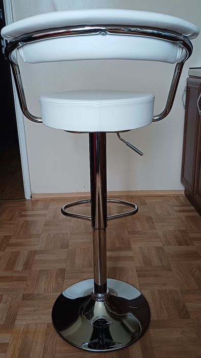 Hoker - krzesło barowe białe (2sztuki)
