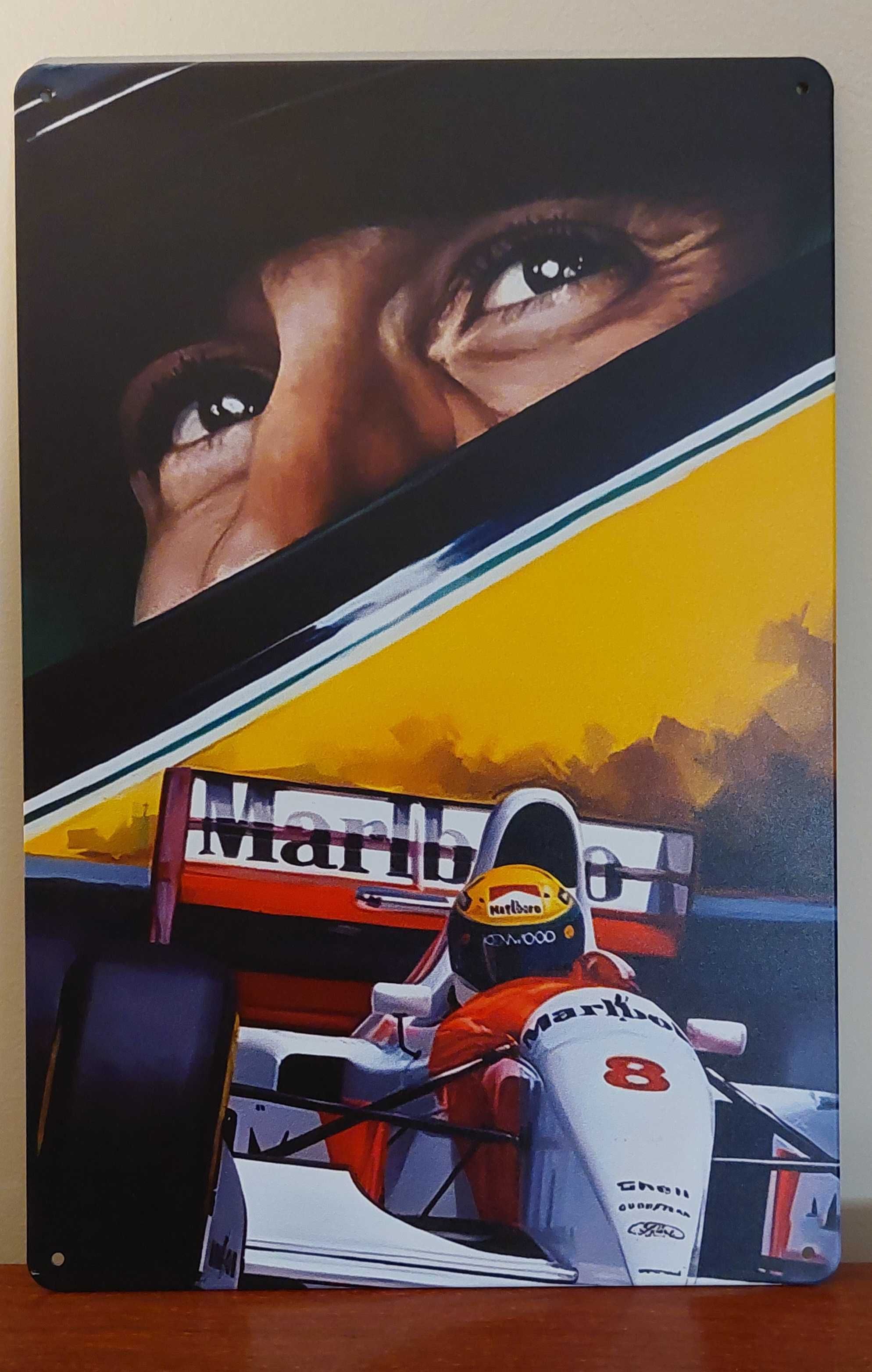 Placas metálicas Ayrton Senna