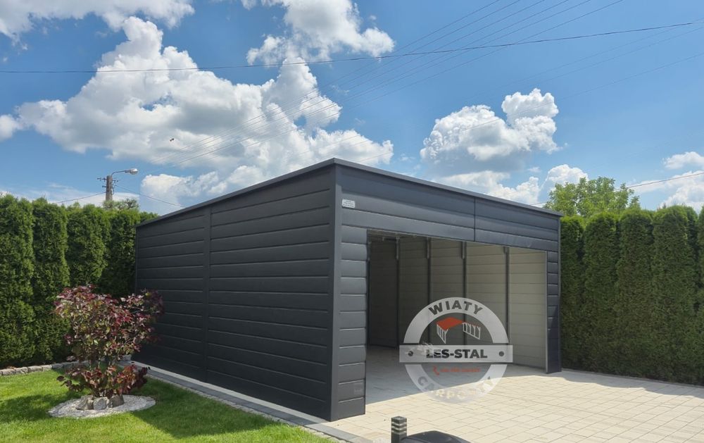 Wiata blaszana Garaż Carport Zadaszenie