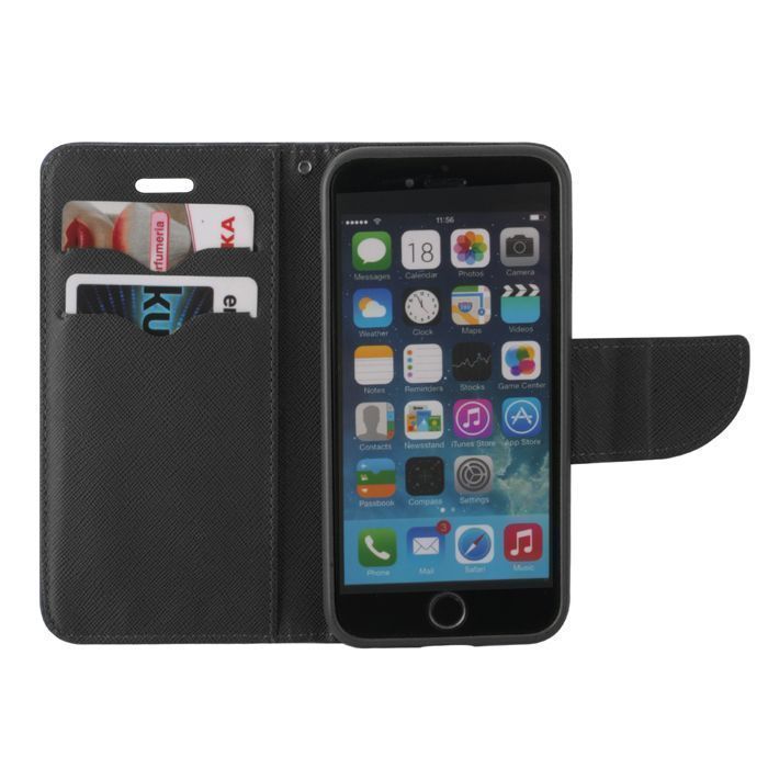 Etui Smart Fancy Do Iphone 5 / 5S / Se Czarne