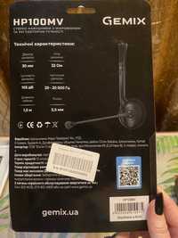 Навушники Gemix HP-100MV Black Новые, с гарантией